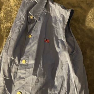 Ralph Lauren sleeveless button up top